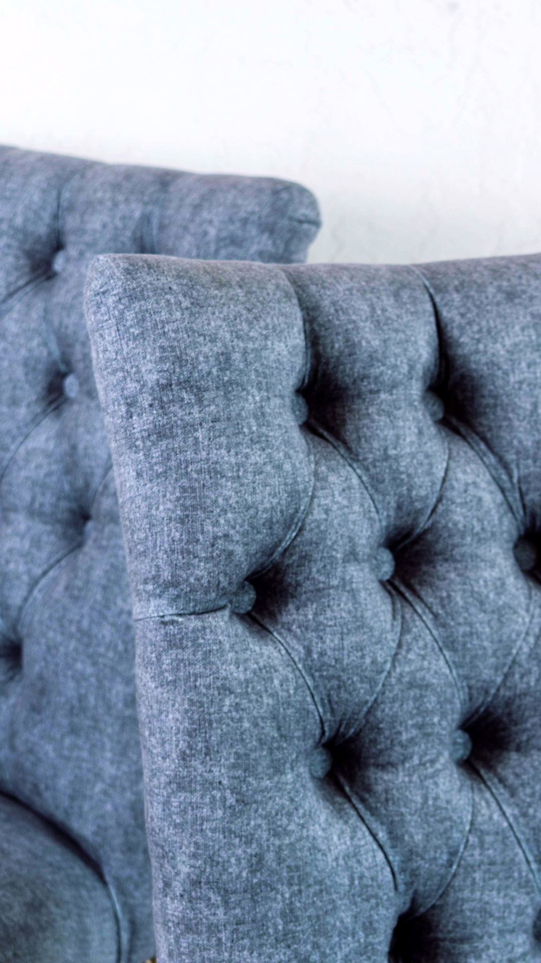 Sillas Capitoné azules