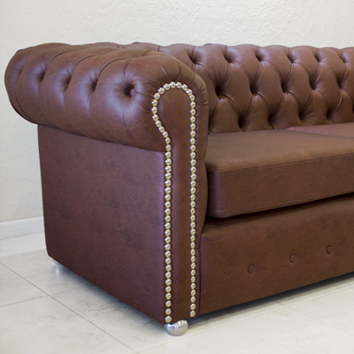 Sillón Capitoné marrón