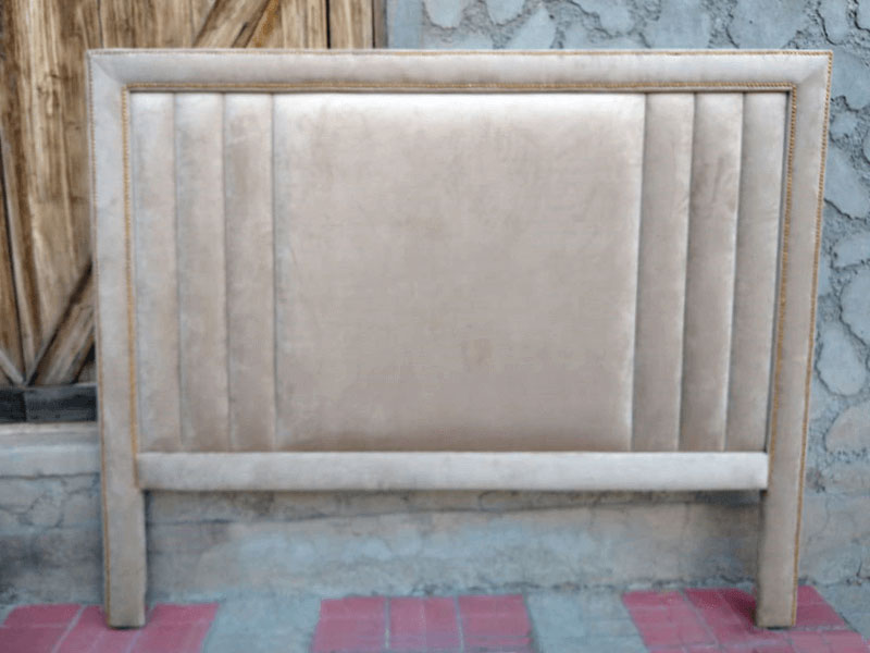 Respaldo estilo clásico moderno tapizado color champan