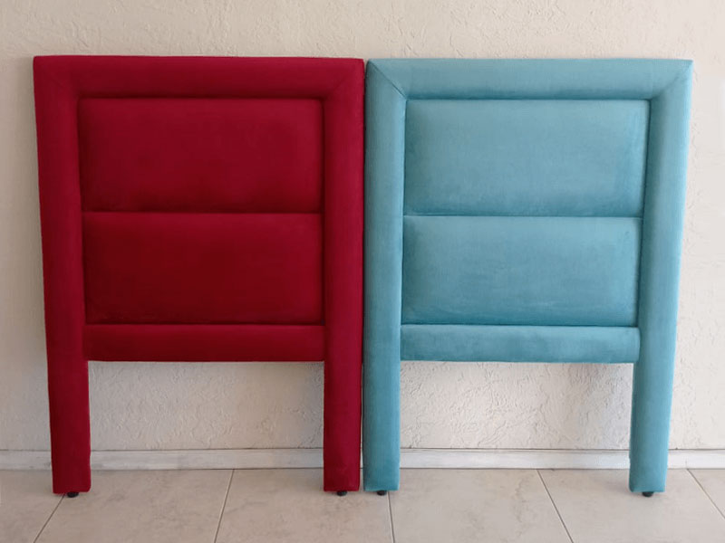 Respaldo tapizado doble marco varios colores